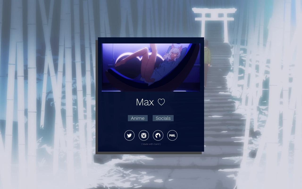 Carrd profile picture for @maxi
